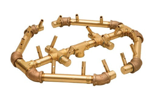 Octagonal Jet burner for fire pit