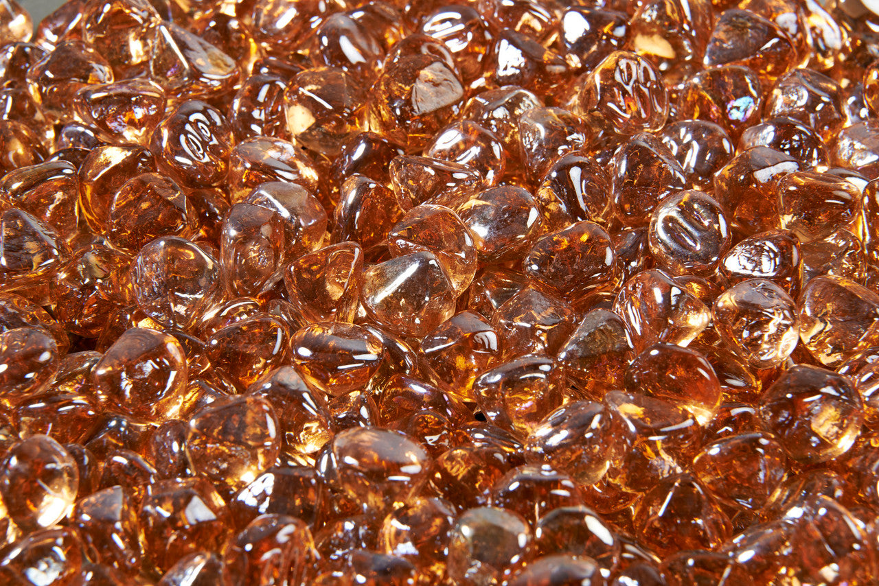 Outdoor Greatroom - Large Copper Crystal Fire Diamonds - 5lbs