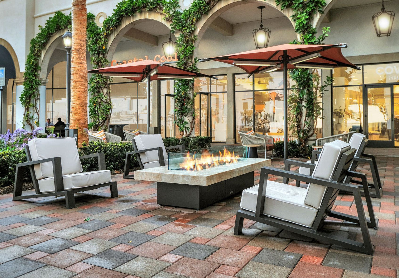 COOKE Santa Barbara 36" x 62" x 17H Fire Pit Table