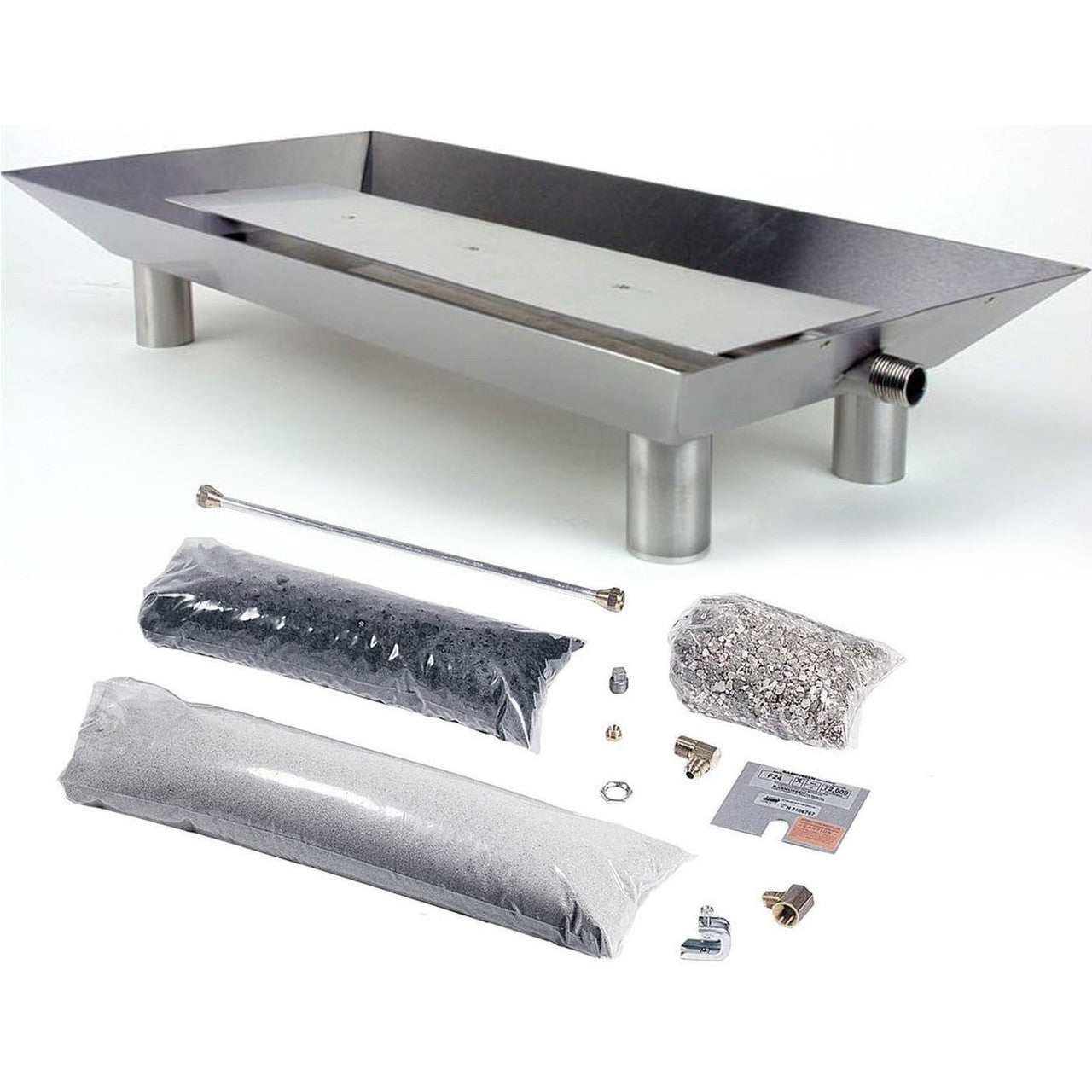 Rasmussen Stainless Steel Custom Pan Burner With Round Legs And Manual Safety Pilot Control