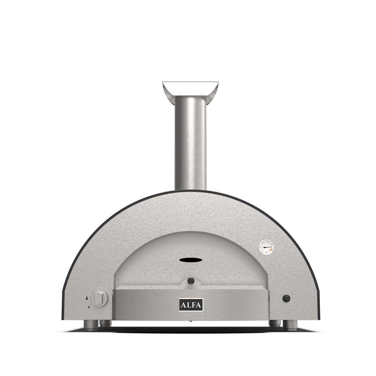 Alfa Classico 4 Pizze Gas-Fired Pizza Oven In Ardesia Grey - FXCL-4P-MGRA-U