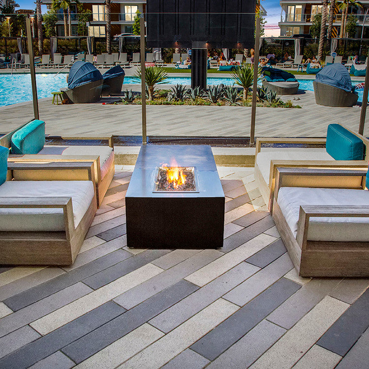 COOKE Austin Fire Pit Table  with Offset Burner