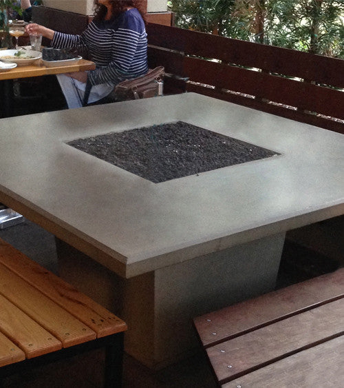 American Fyre Designs - Cosmopolitan Square - Dining Height Firetable