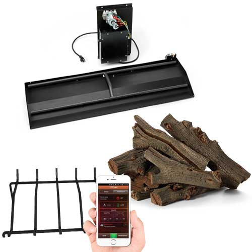 HPC Fire 22" Western Driftwoods Dual Step H-Burner Electronic Ignition HI/LO Fireplace Insert