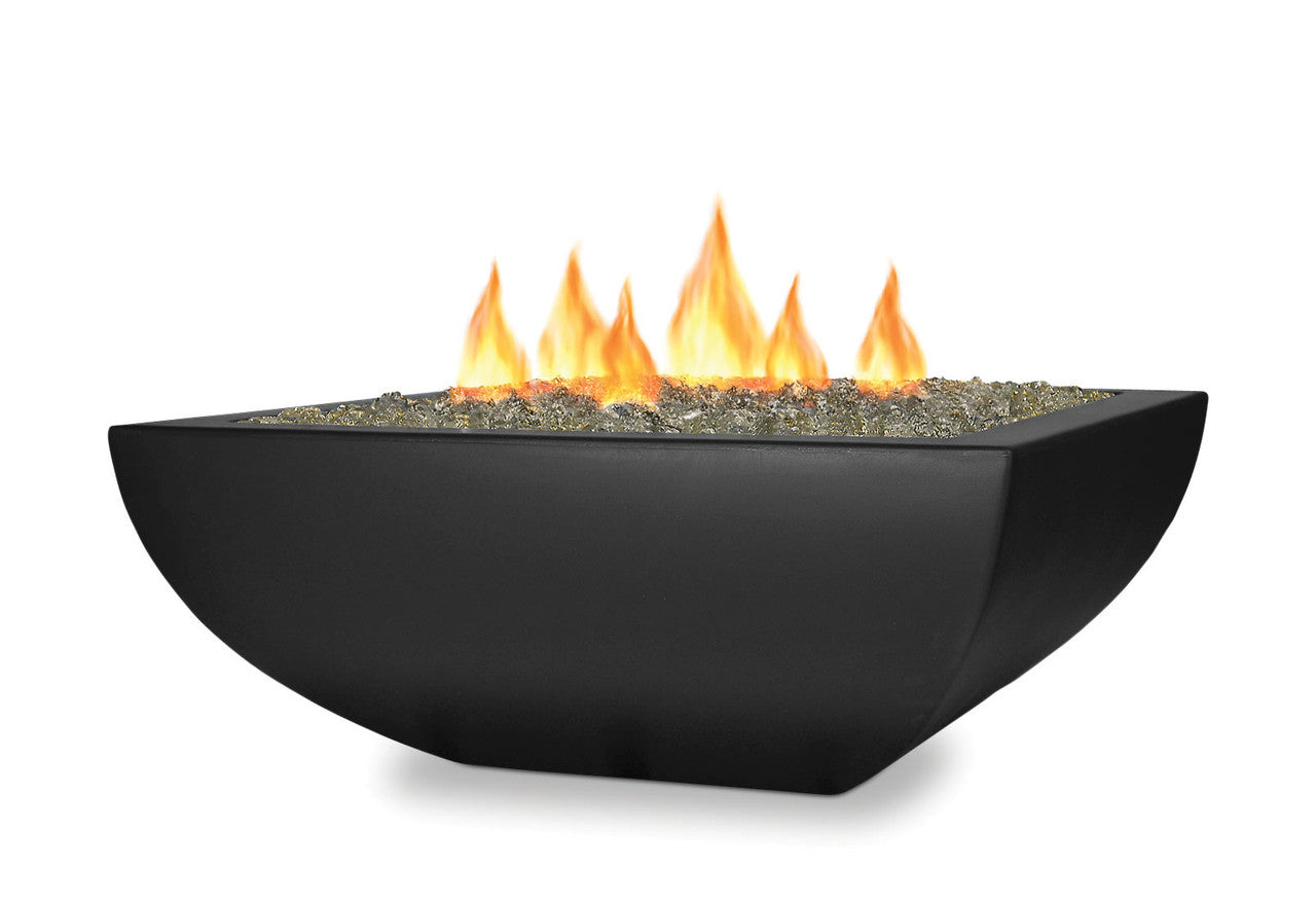 Black Square Fire Table
