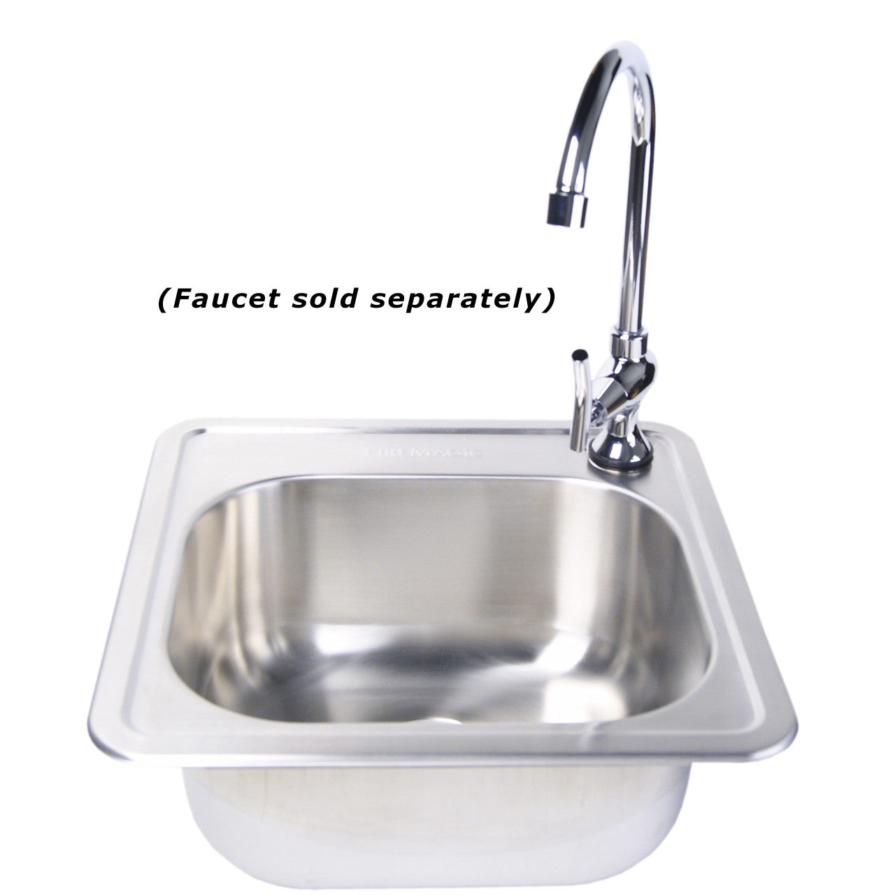 Fire Magic - Stainless Steel Sink with Faucet Installed (Sold Separately)