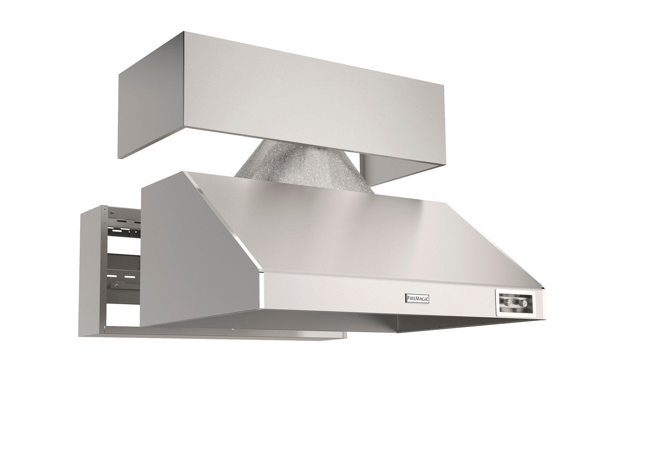 Fire Magic - Premium Power Vent Hood with Fan - Perspective View - Disassembled