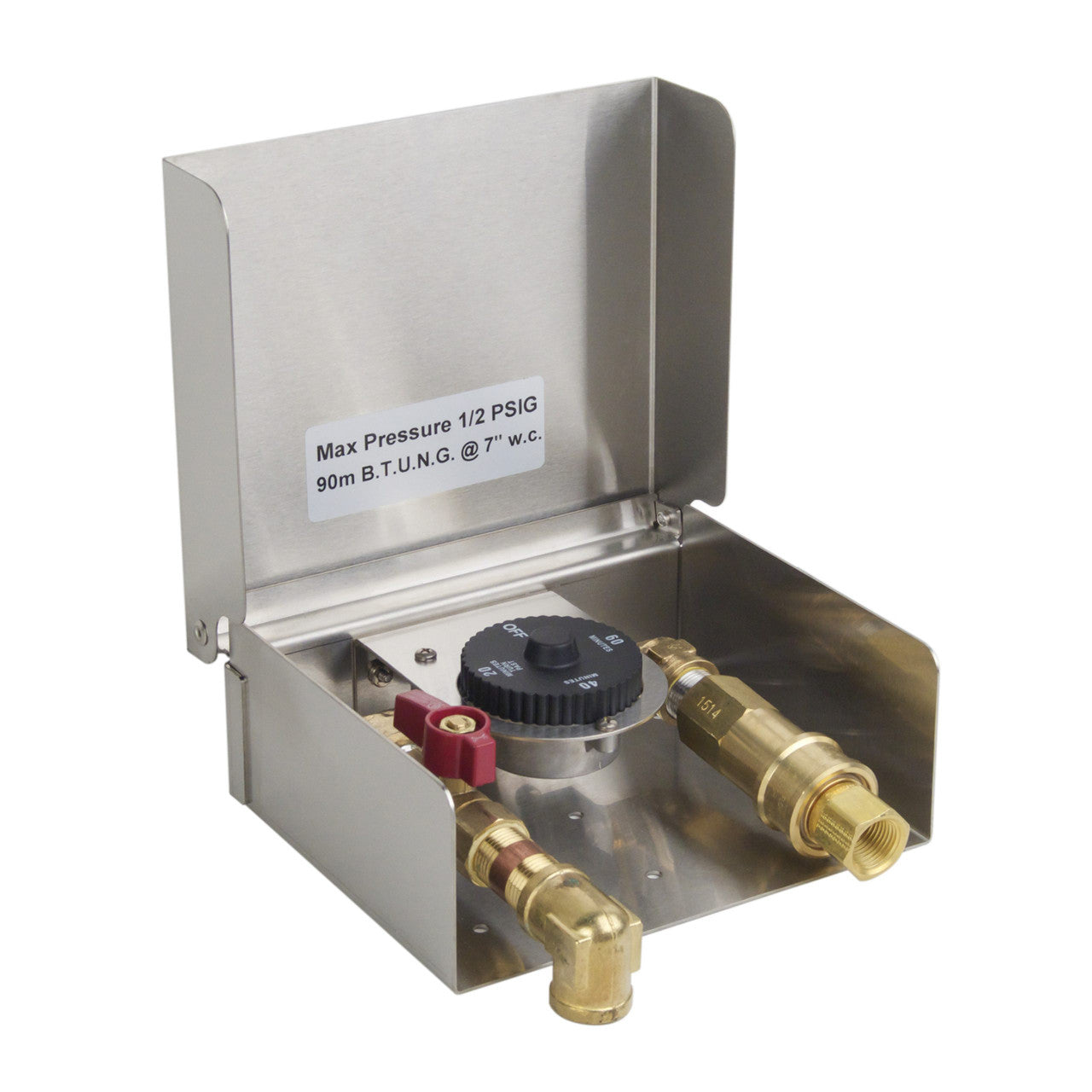 Fire Magic - Gas Connection Box (with 1-Hr Timer & Quick Disconnect) - Perspective View