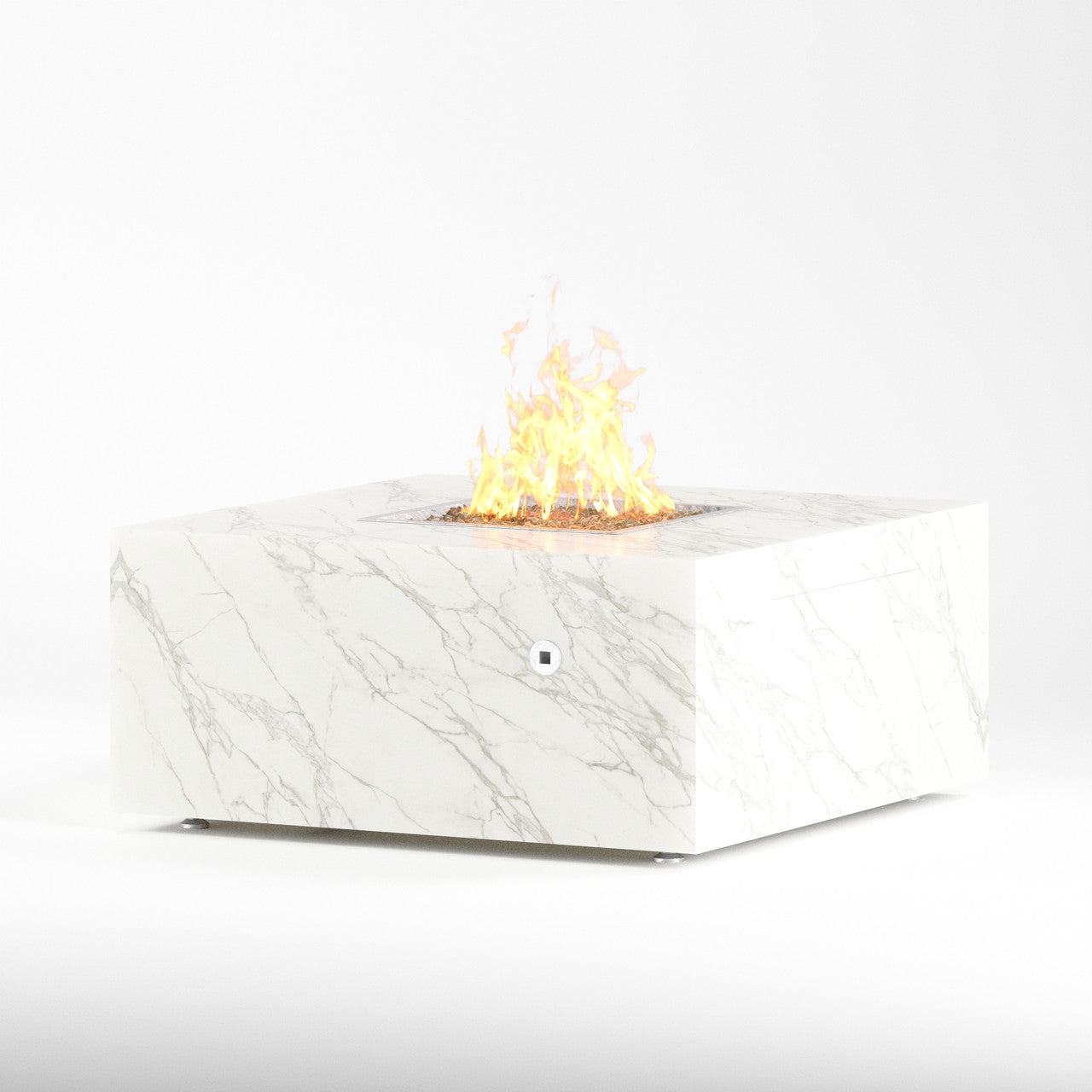 Famosa Fire Pit Table with Calacatta