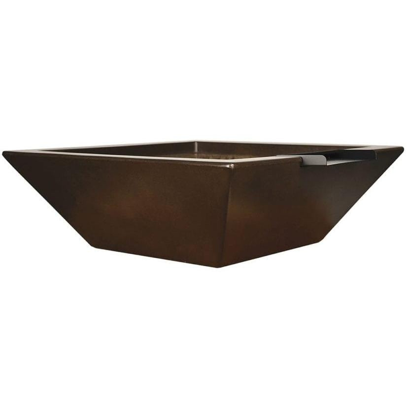 Geo Square Water Bowl 30X10 in GFRC Concrete by Archpot