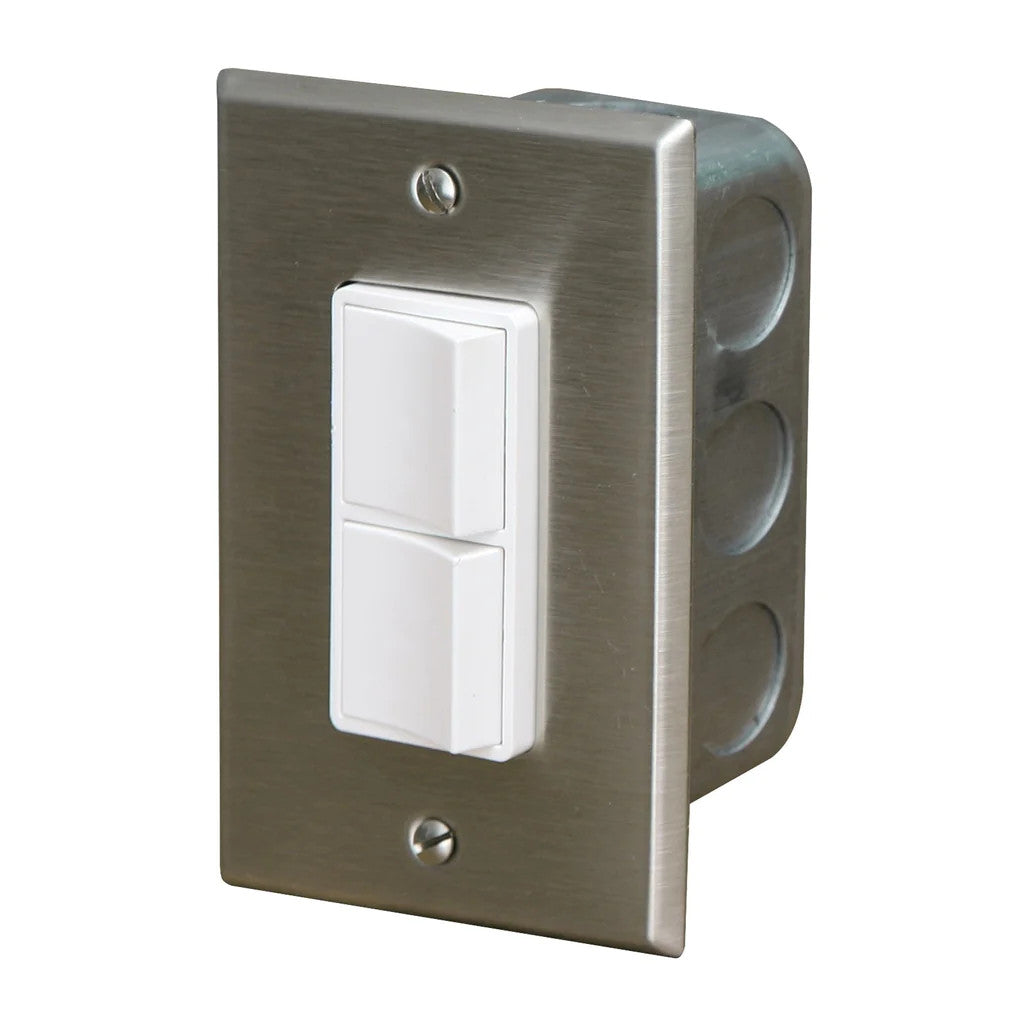 Infratech Single Duplex Switch Wall Plate & Gang Box 20 Amp Per Pole