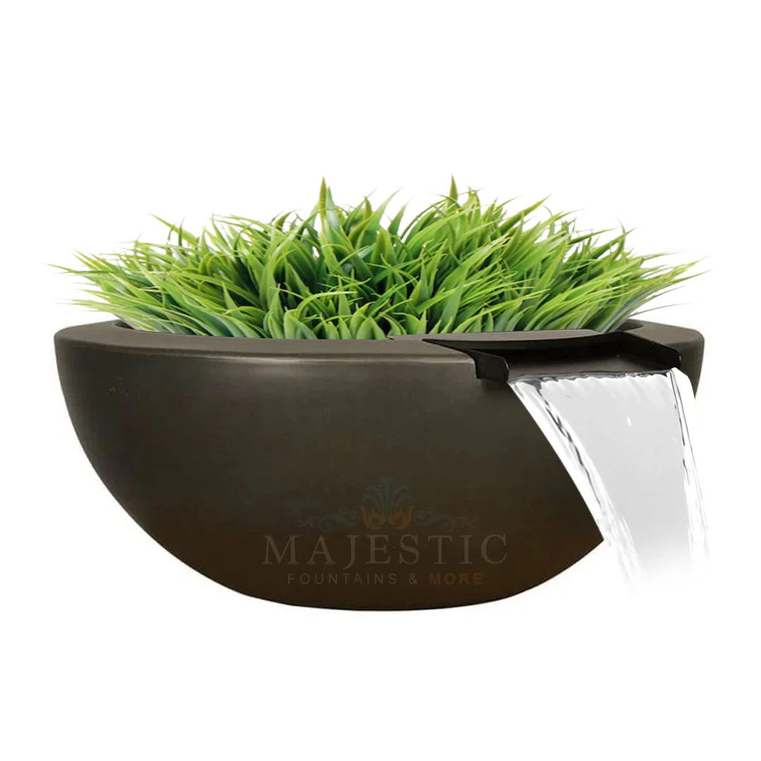 Legacy Round Planter Water Bowl in GFRC Concrete