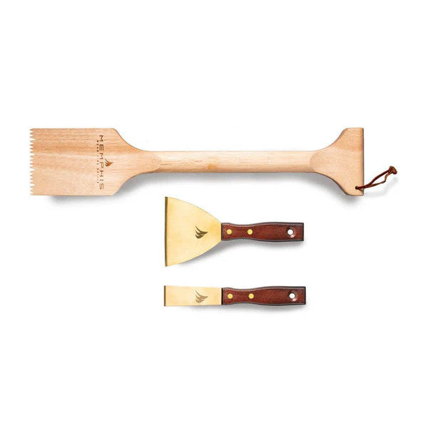 Memphis 18" 3-Piece Grill Scraper Kit