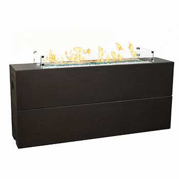 American Fyre Designs - Milan Tall Linear - Dining Height Firetable