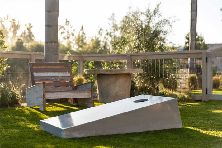 Modern Concrete Cornhole Board Set