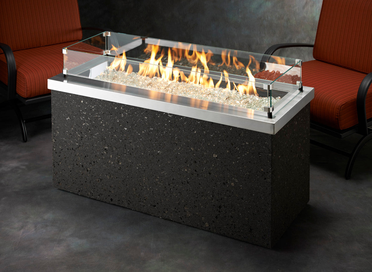 Key Largo Fire Pit with Optional Glass Wind Guards (not included)
