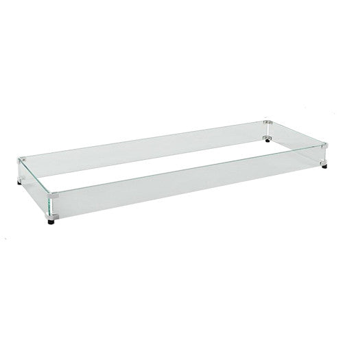 Outdoor Greatroom Tempered Glass Windscreen for CF 12"x64" Burner