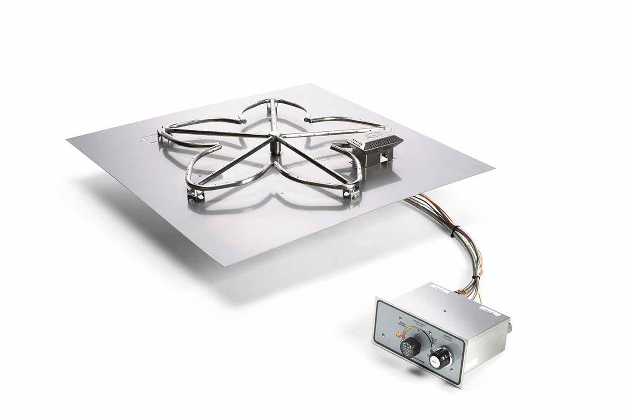 Hearth Products Controls - 30" Square Flat Insert - Push Button Ignition