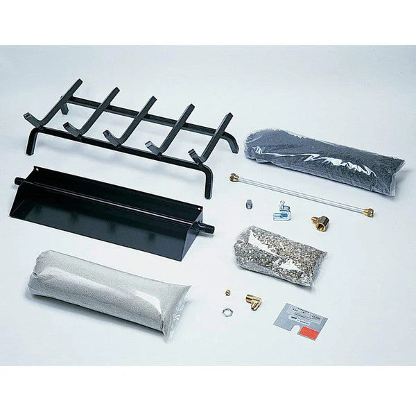 Rasmussen Flaming Ember Vented Burner and Grate Hearth Kit
