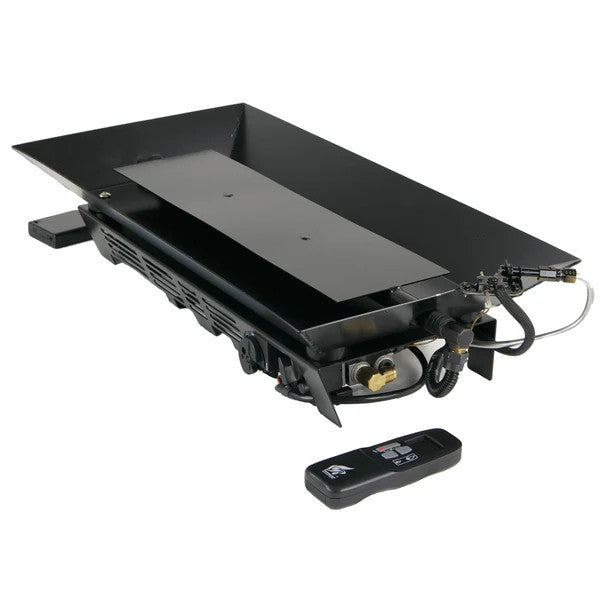 Rasmussen Custom Pan Vented Burner with Variable Remote Standing Pilot in Valve Vanisher
