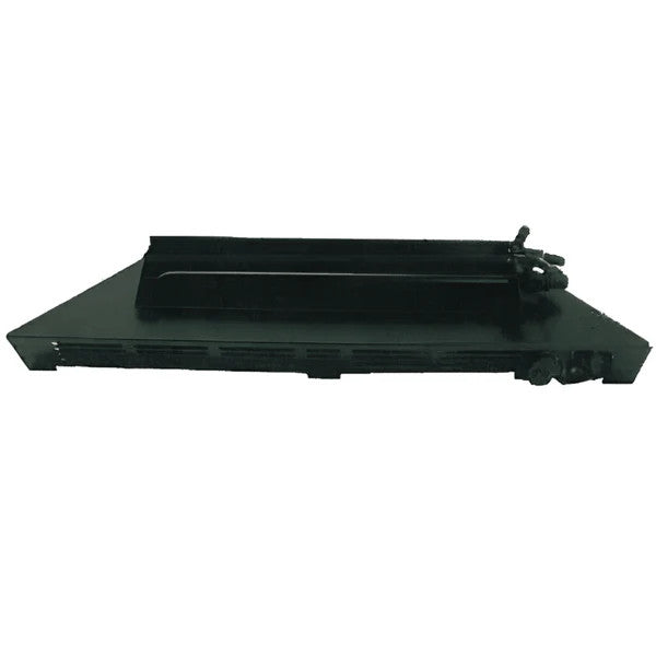 Rasmussen Fire Line Black Painted Vented Millivolt/Remote Ready in Valve Vanisher Gas Burner Kit Only for Fire Glass