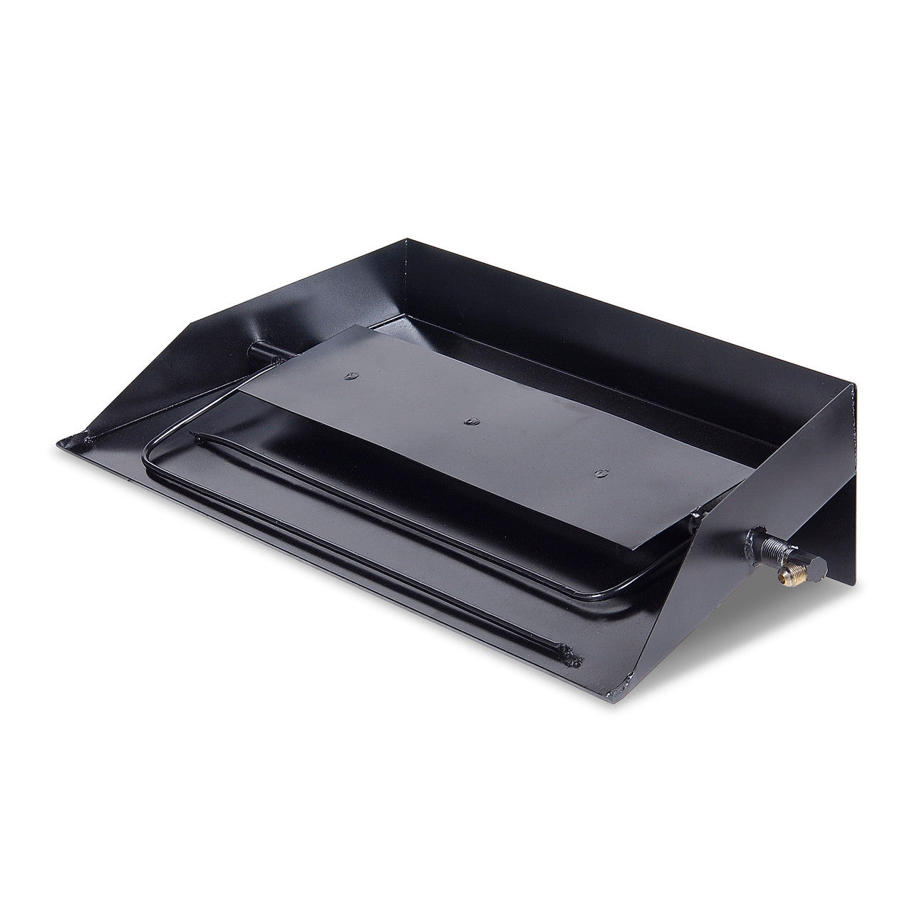 Rasmussen Custom Embers Pan Burner Hearth Kit - Black Painted Steel