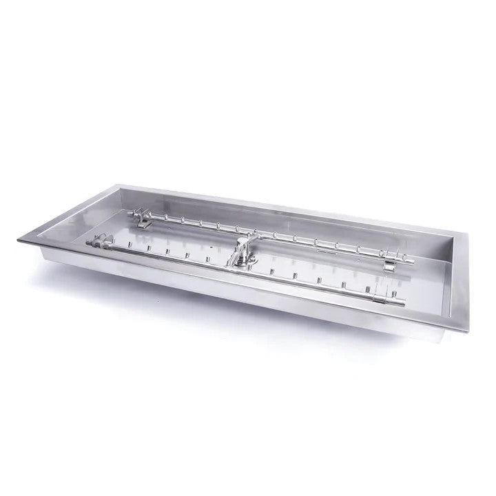 Rectangle Drop-In Torpedo Fire Pit H-Burner Kit by HPC Fire
