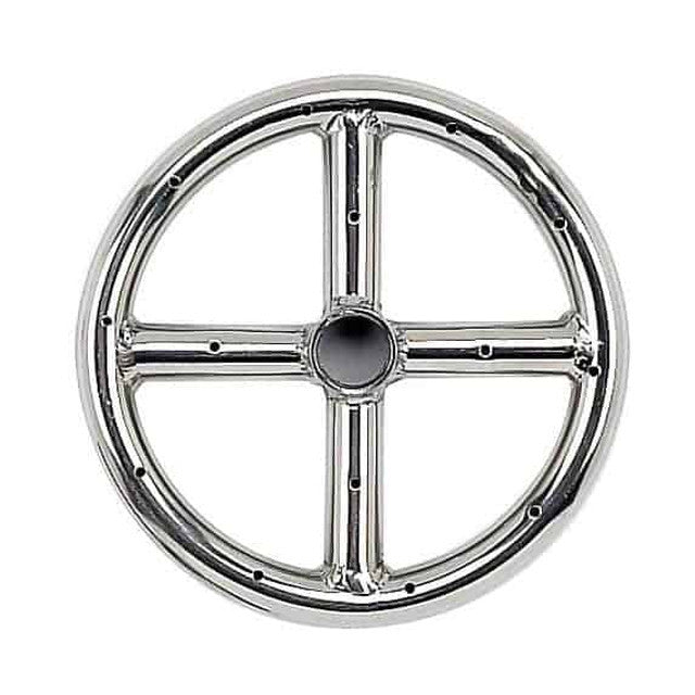 6" Single Ring Burner - Stainless Steel w/ 1/2" Inlet