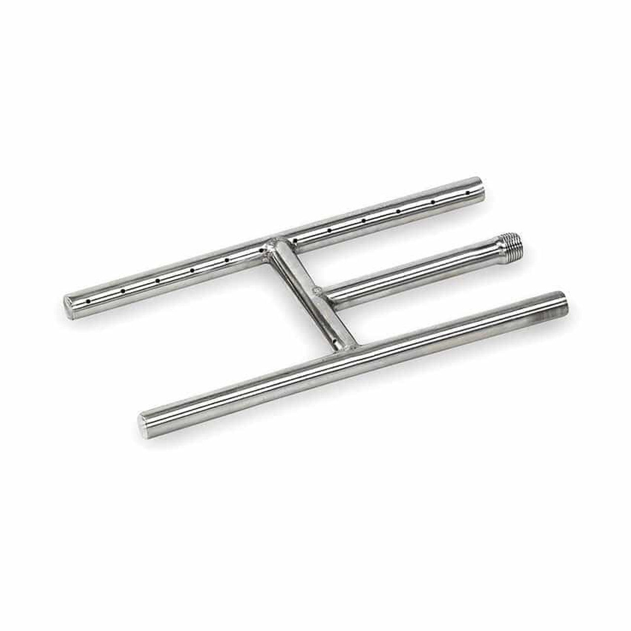 American FireGlass 12"x6" H-Style Stainless Steel Fireplace Burner