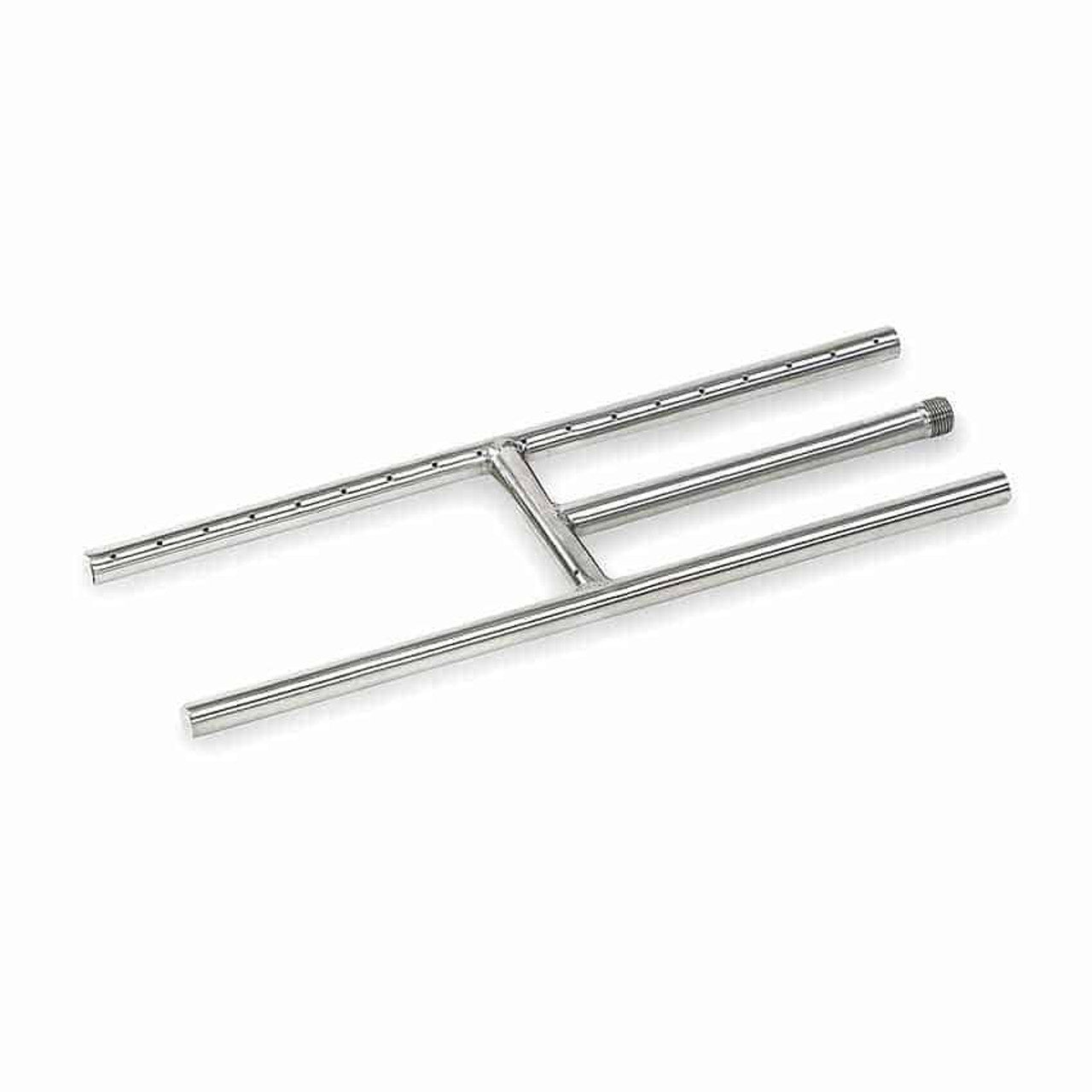 American FireGlass 18"x6" H-Style Stainless Steel Fireplace Burner