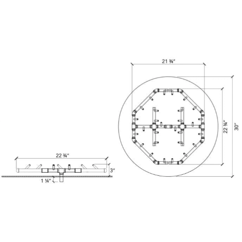 OCTAGONAL CFBO320 - CFBO320NG | CFBO320LP