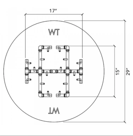 29" - 32" Circular Opening - UPK180C29NG  |  UPK180C29LP