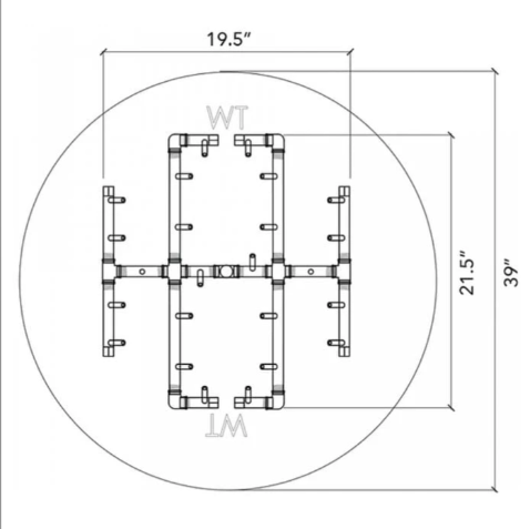 39" - 42" Square Opening - UPK240S39NG  |  UPK240S39LP