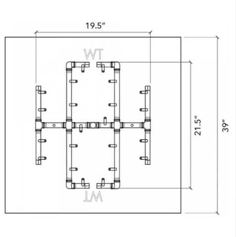 39" - 42" Square Opening - UPK240S39NG  |  UPK240S39LP