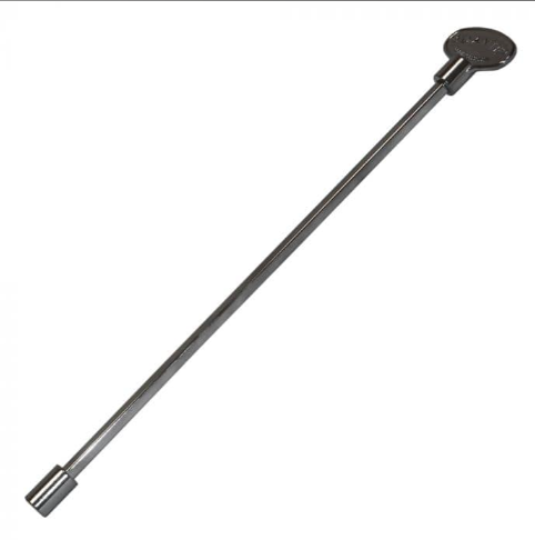 KEY24 Polished Chrome Valve Key, 24-Inch