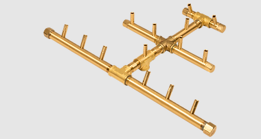 Warming Trends Crossfire CFBTRI140 Triangular Brass Burner
