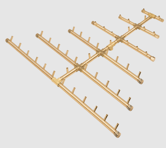 Warming Trends Crossfire CFBTRI470 Triangular Brass Burner