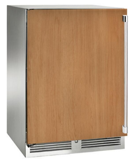 24" Perlick Marine and Coastal Signature Series Left-Hinge Freezer in Solid Panel Ready Door  - HP24FM-4-2L