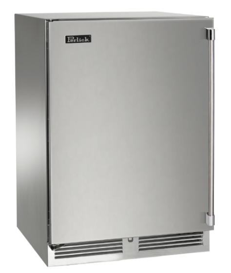 24" Perlick Marine and Coastal Signature Series Left-Hinge Freezer in Solid Panel Ready Door  - HP24FM-4-2L