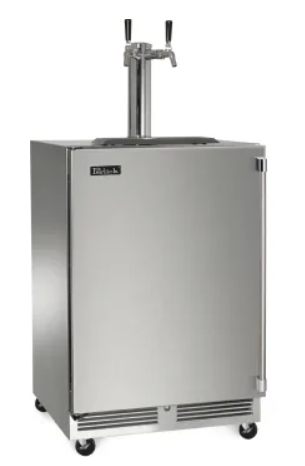 24 Inch Mobile Tap, 2 Faucet Beer Dispensing Kit with Casters - HP24TS-2MBB