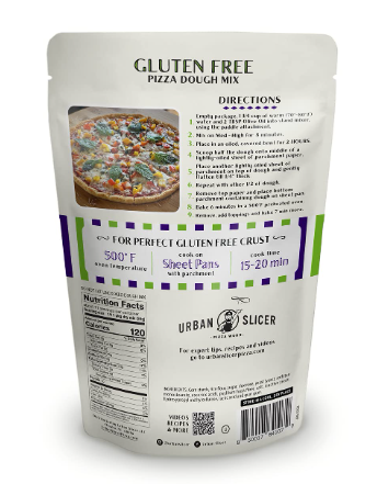 Urban Slicer Pizza Worx - Gluten Free Pizza Dough - 13.9 oz bag