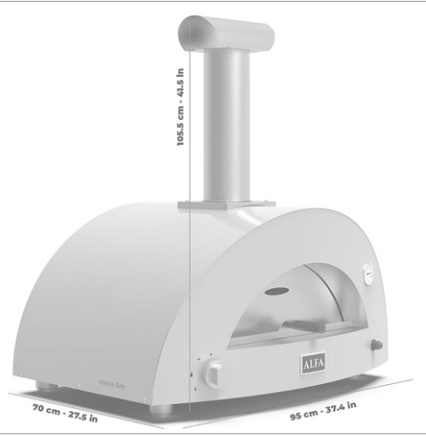 ALFA 2 PIZZE GAS PIZZA OVEN GREY - FXMD-2P-GGRA-U