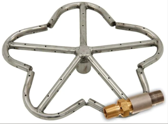 HPC Fire FPS 12" Penta Match Light Gas Fire Pit Kit