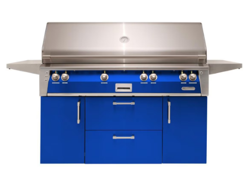 56" Standard All Grill w/ Cart - Ultramarine Blue-Gloss