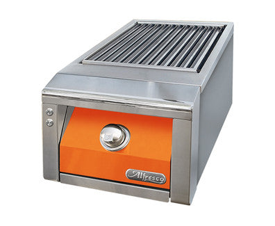 Alfresco - 14" Built-In Sear Zone™ Unit - Side Burner - Luminous Orange