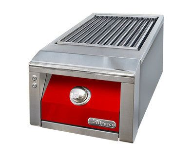 Alfresco - 14" Built-In Sear Zone™ Unit - Side Burner - Carmine Red
