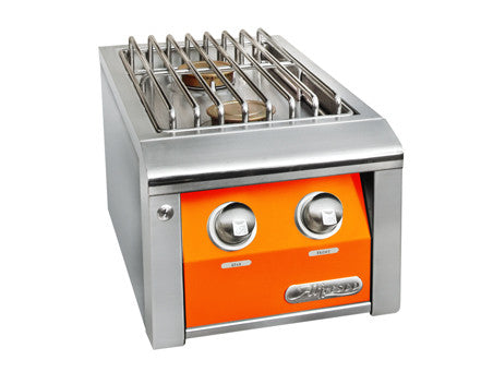 Alfresco - 14” Built-In 2 Burner Unit - Side Burner - Luminous Orange