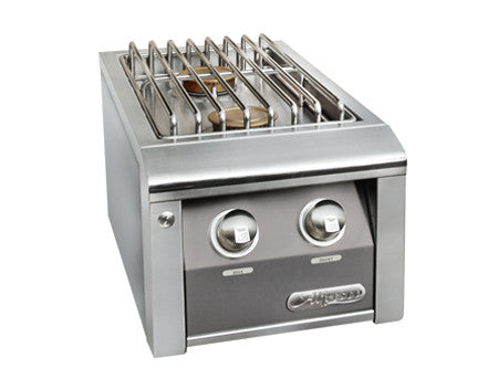 Alfresco - 14” Built-In 2 Burner Unit - Side Burner - Signal Grey