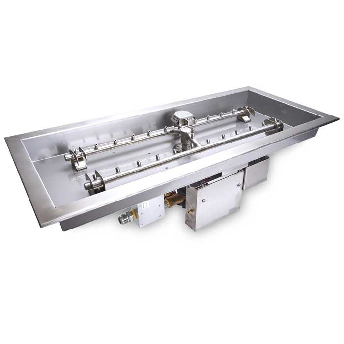 Hearth Proudcts Controls - 24"x12" Rectangle Fire Pit Insert - EI Series - ON/OFF