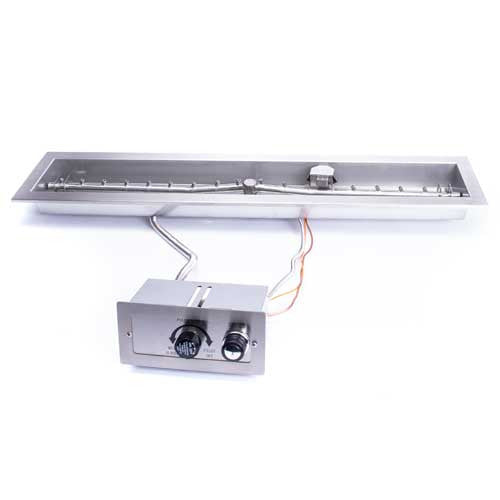 Hearth Products Controls - 48" Trough Pan Insert - Push Button Ignition